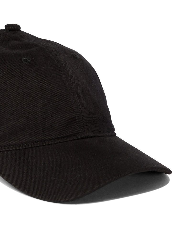 Baseball Cap With Embroidered Logo Hats Black