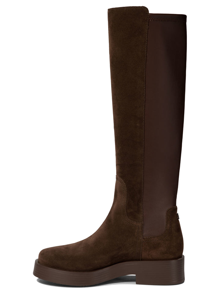 Boots With Suede Inserts Stivali & Stivaletti Brown