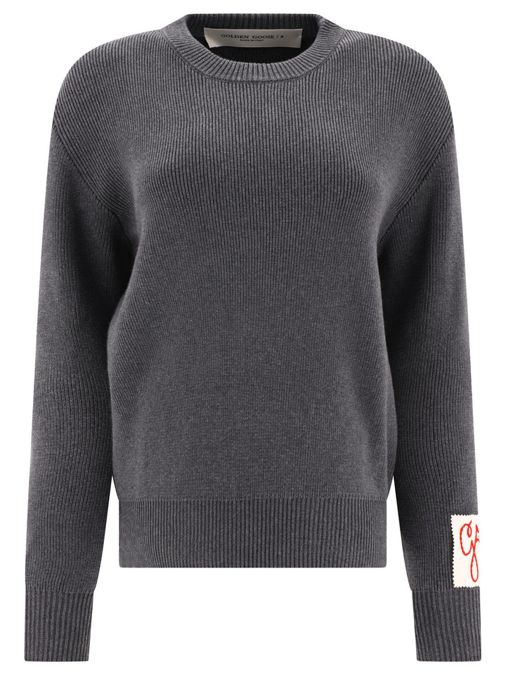 Dany Lettering Knitwear Grey