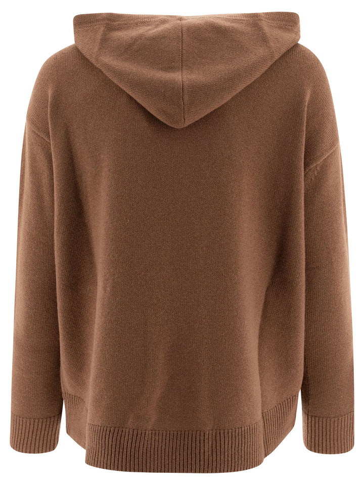 Wool And Cashmere Knit Sweatshirt Knitwear Brown