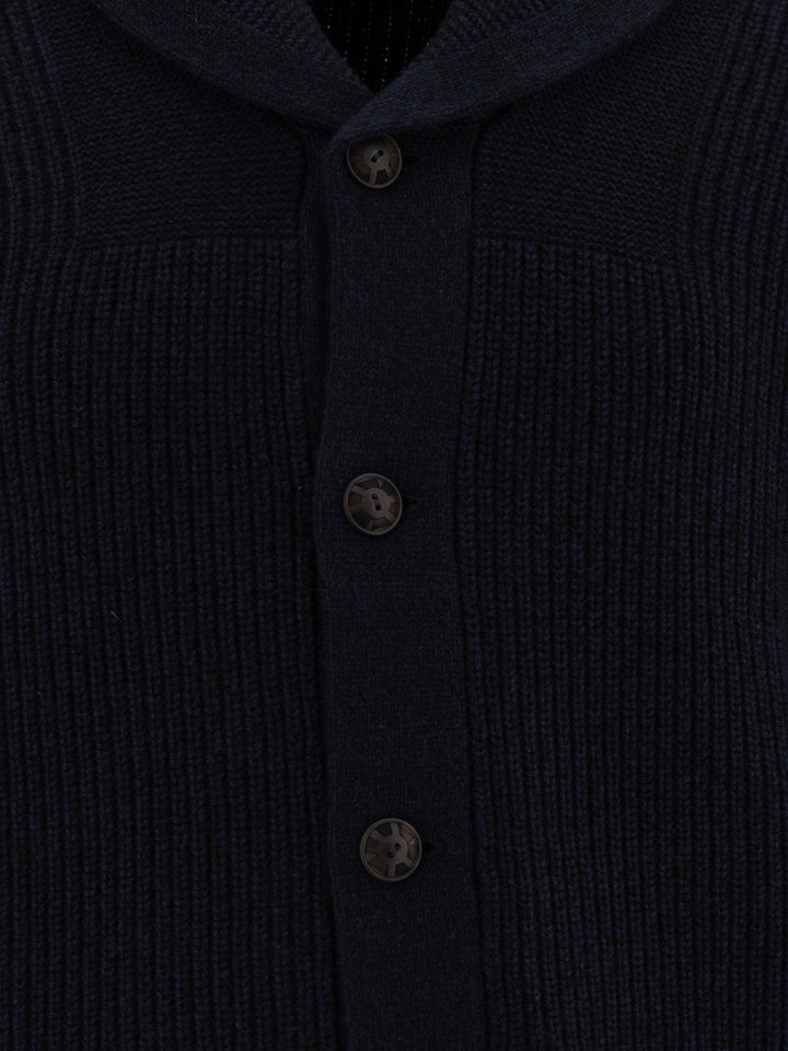 Cashmere Cardigan Knitwear Blue