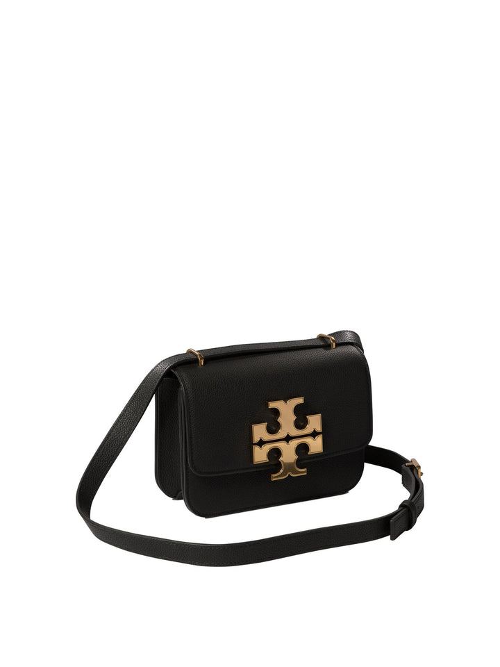 Eleanor Pebbled Small Crossbody Bags Black