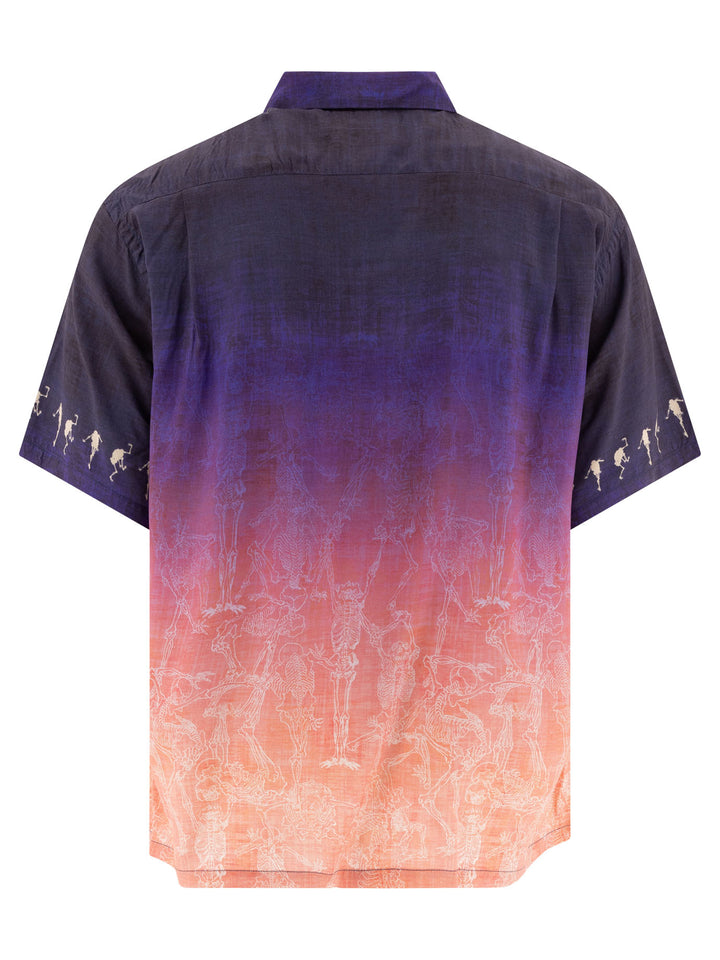 Kyosai Manga Shirts Purple