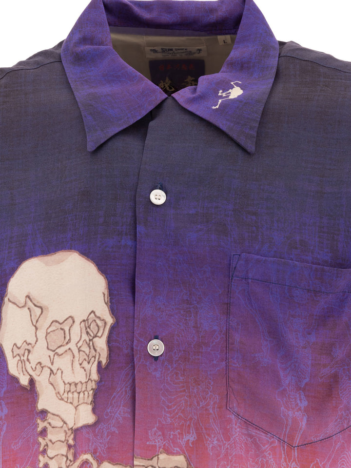 Kyosai Manga Shirts Purple