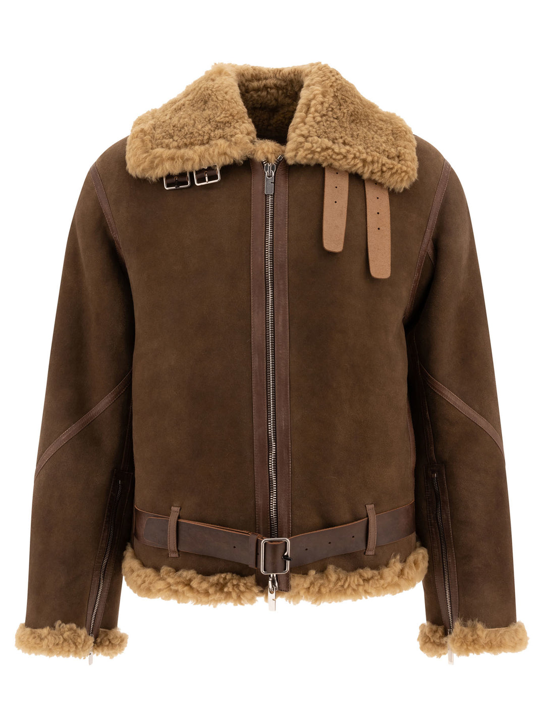 Shearling Aviator Jacket Jackets Brown