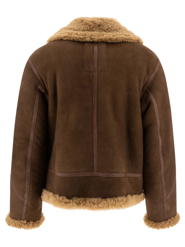 Shearling Aviator Jacket Jackets Brown