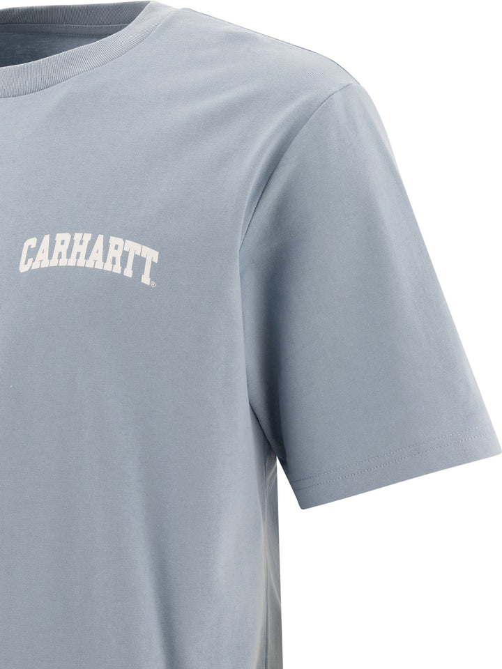 University Script T-Shirts Light Blue