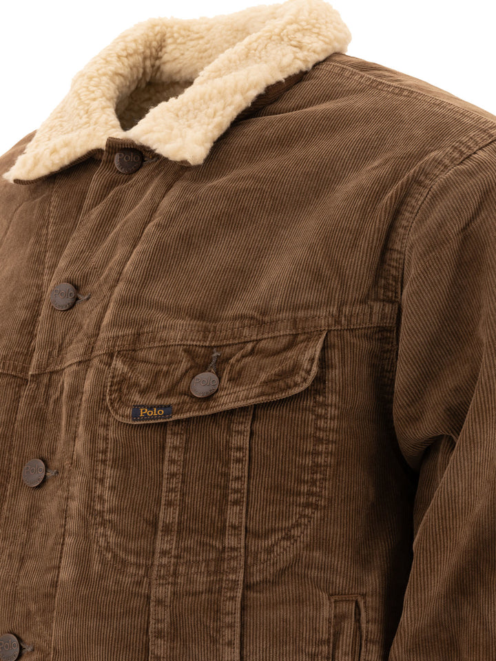 Corduroy Trucker Jacket Jackets Brown