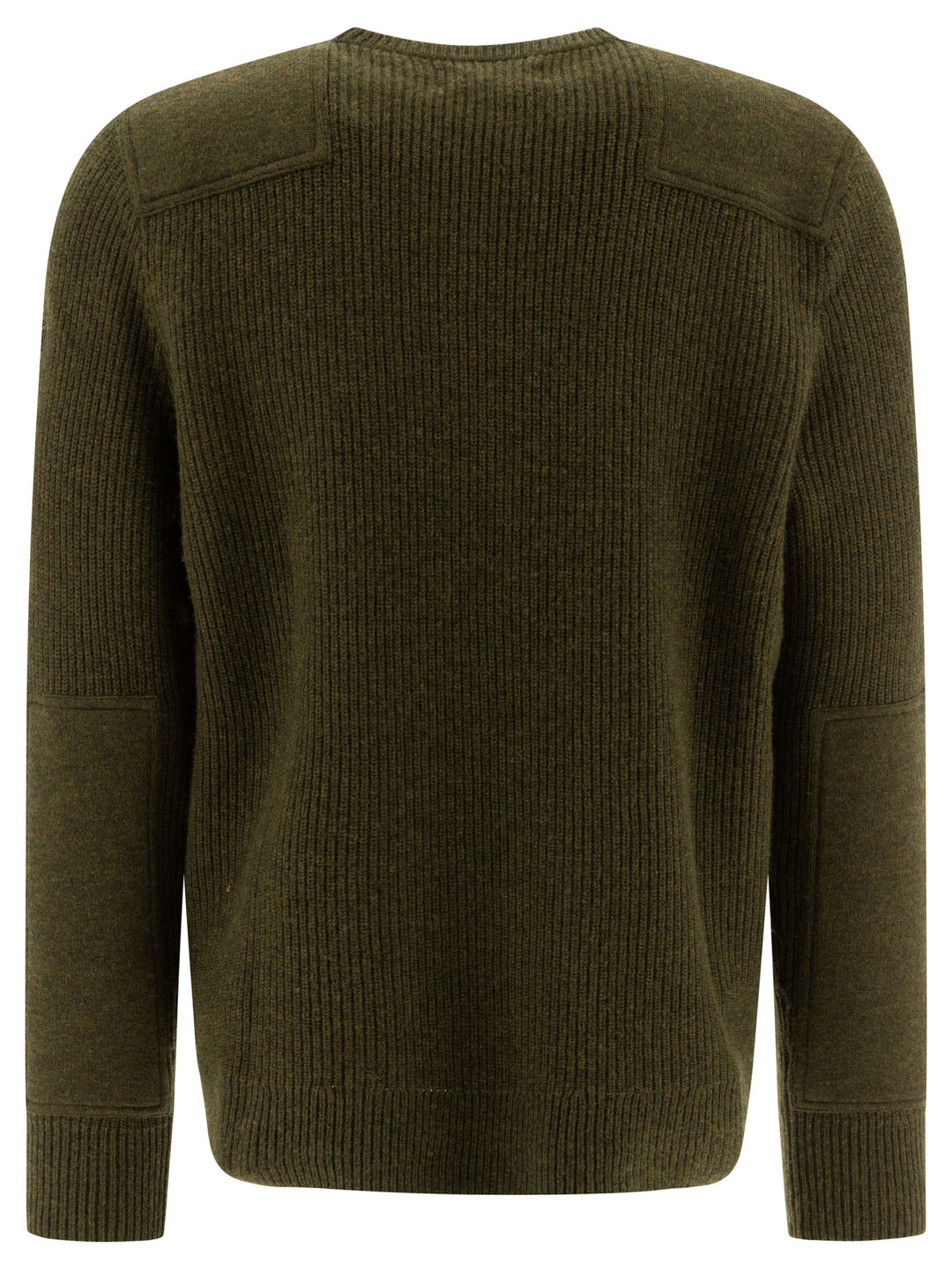 Wool Sweater With Contrasting Panels Knitwear Green