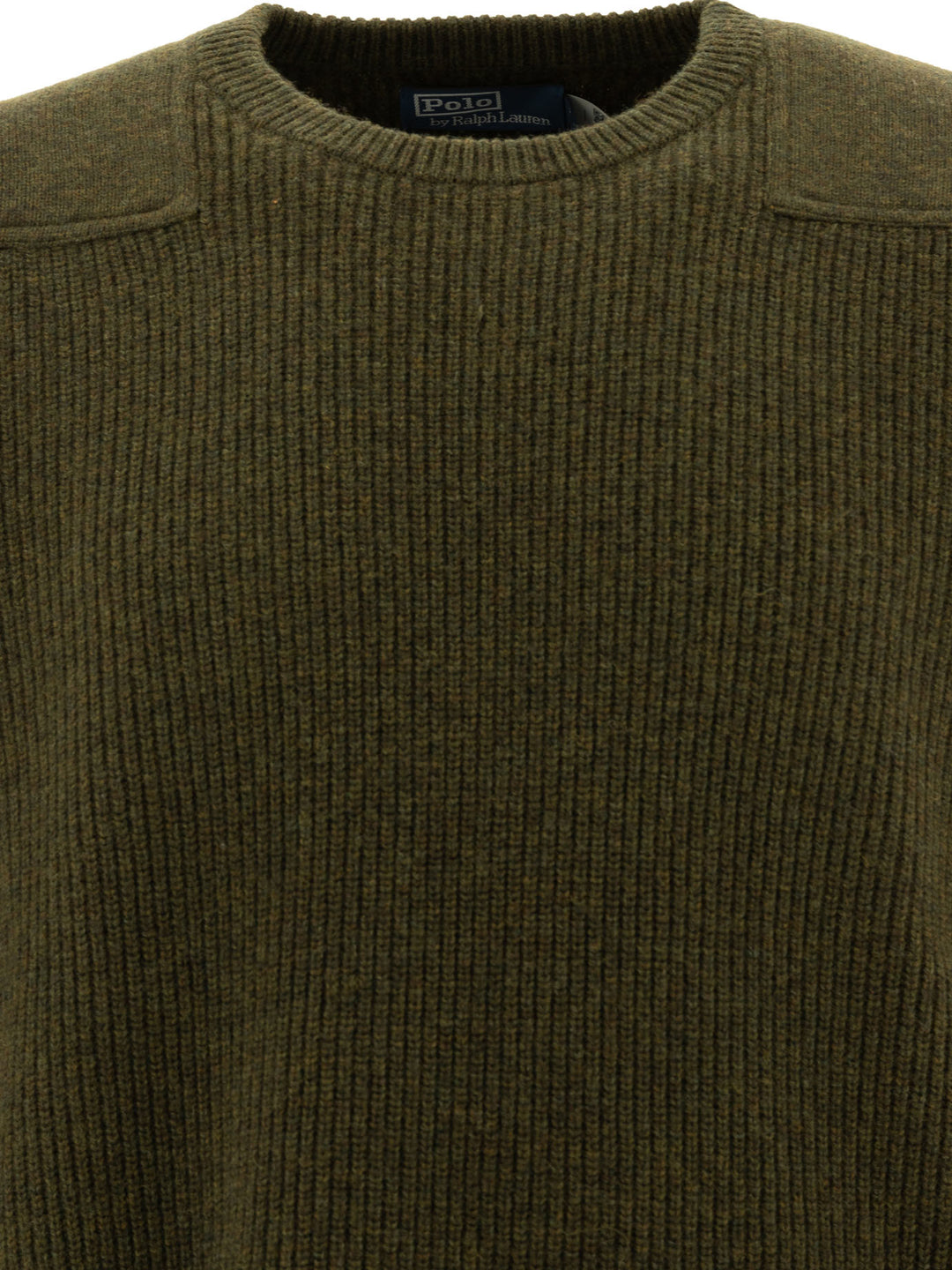 Wool Sweater With Contrasting Panels Knitwear Green