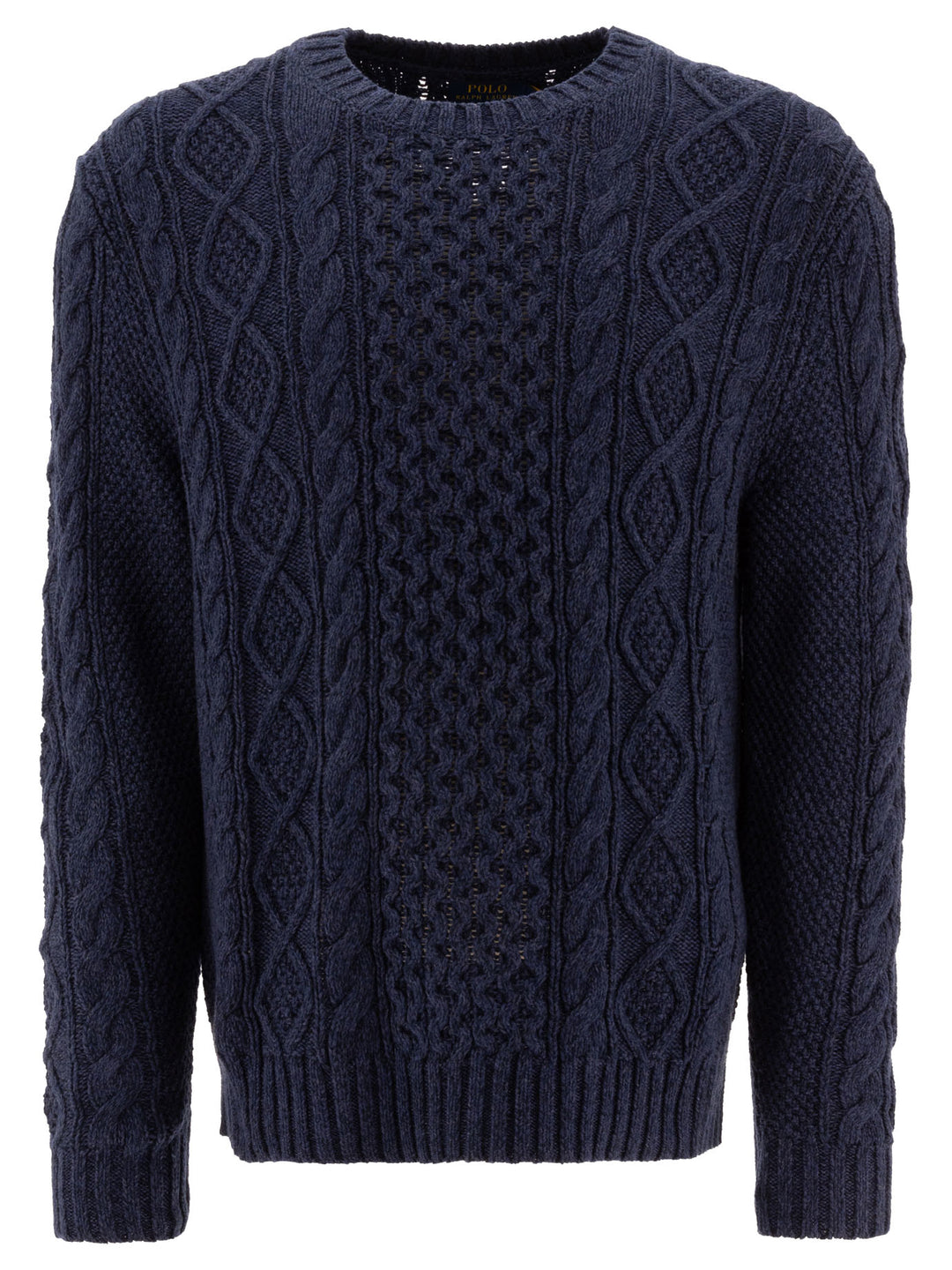 Cable-Knit Sweater Knitwear Blue