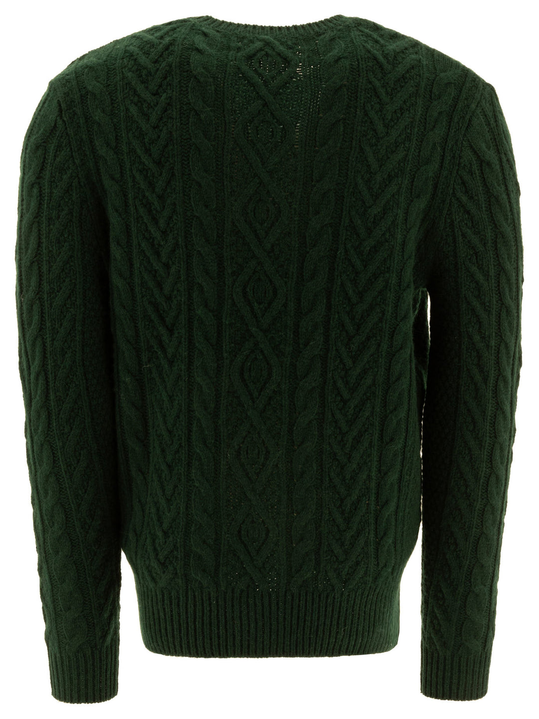 Cable-Knit Sweater Knitwear Green