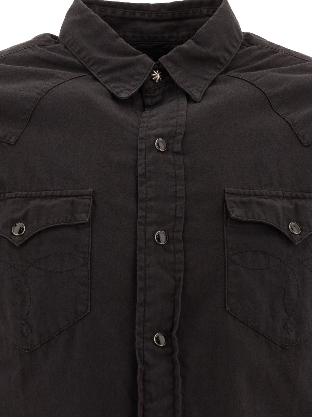 Twill Western Shirt Shirts Black