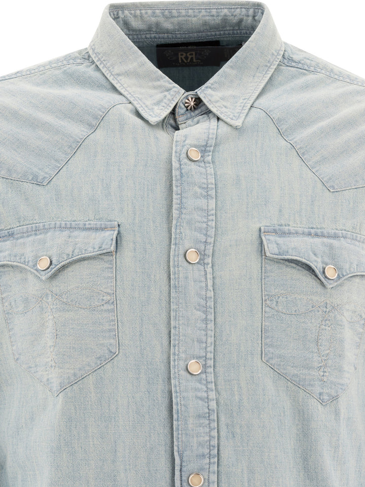 Western Shirt Shirts Light Blue