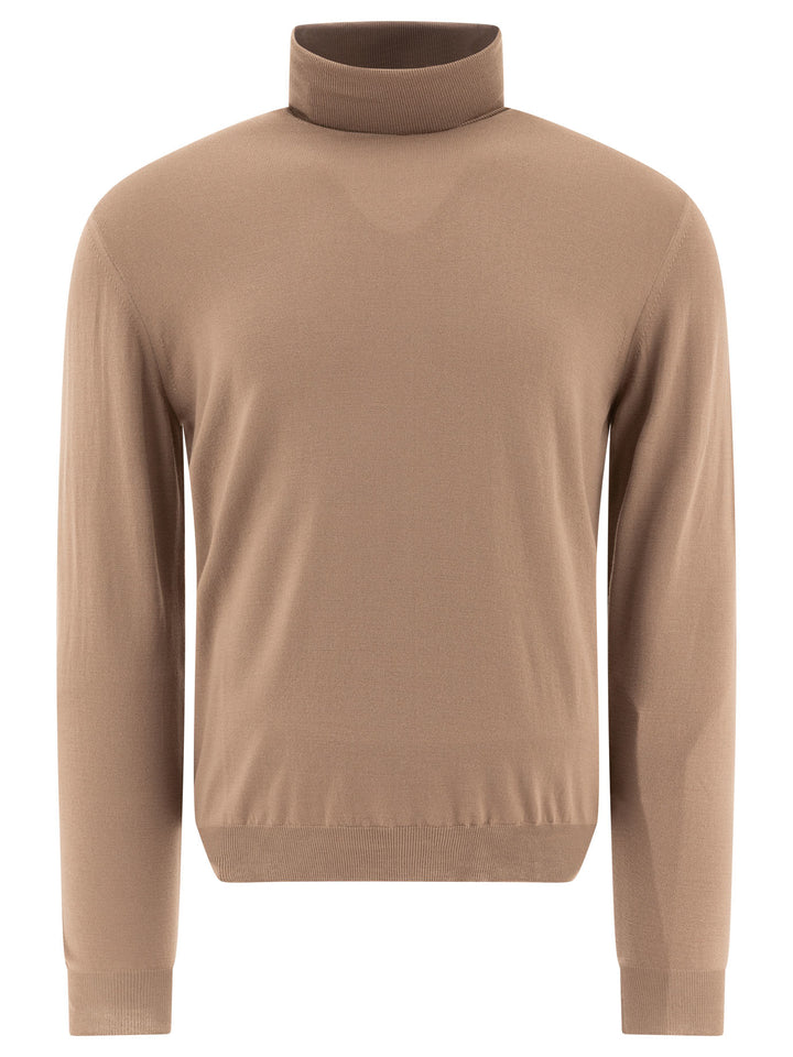 Flexwool Turtleneck Sweater Knitwear Beige