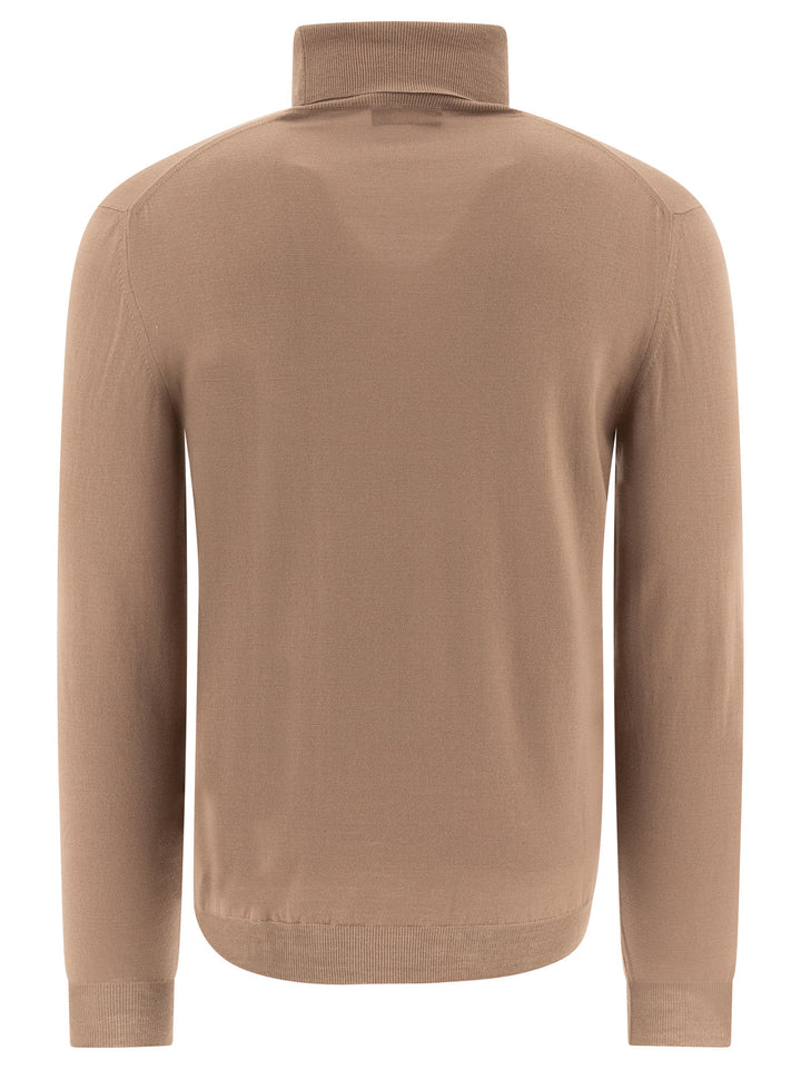 Flexwool Turtleneck Sweater Knitwear Beige