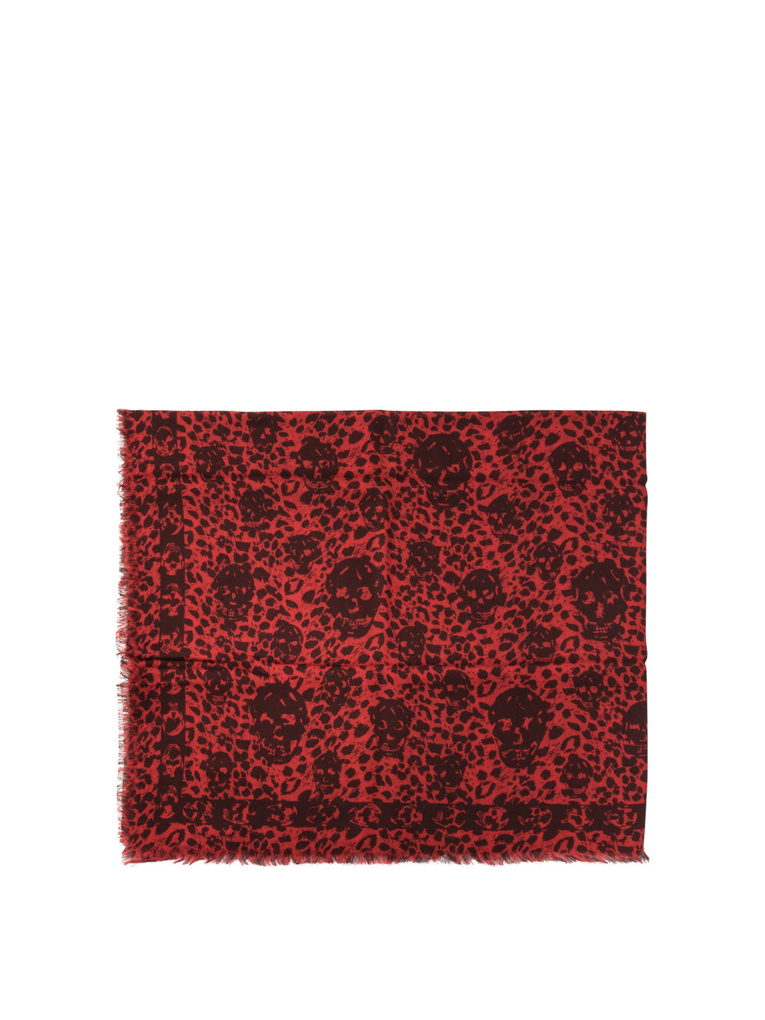 Leopard Skull Scarves Red