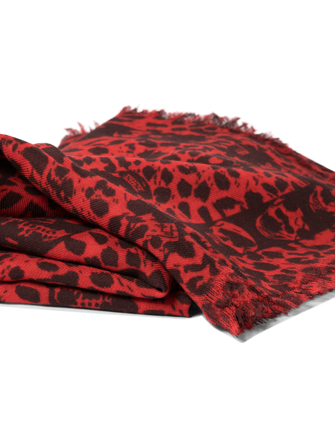 Leopard Skull Scarves Red