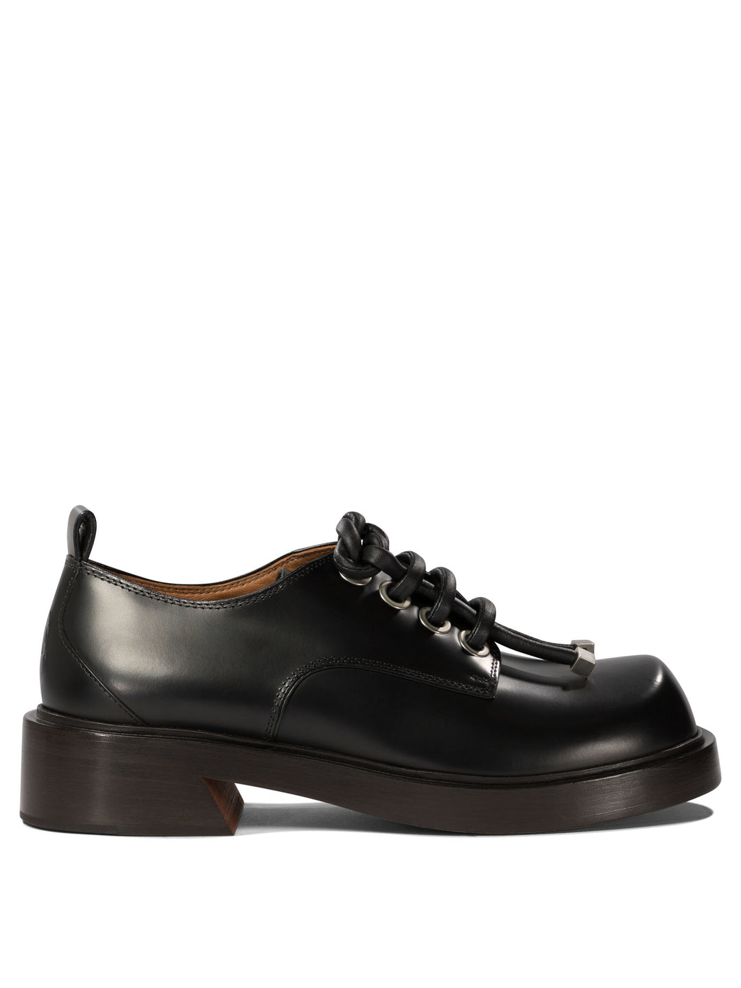 Lace-Up Derby Shoes Lace-Up Shoes Black