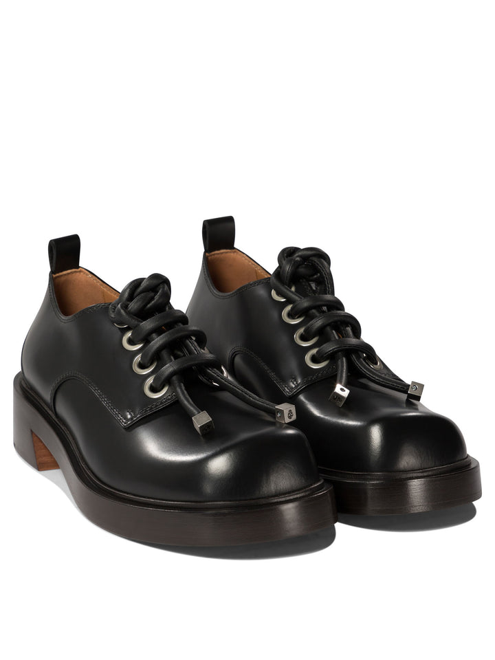 Lace-Up Derby Shoes Lace-Up Shoes Black