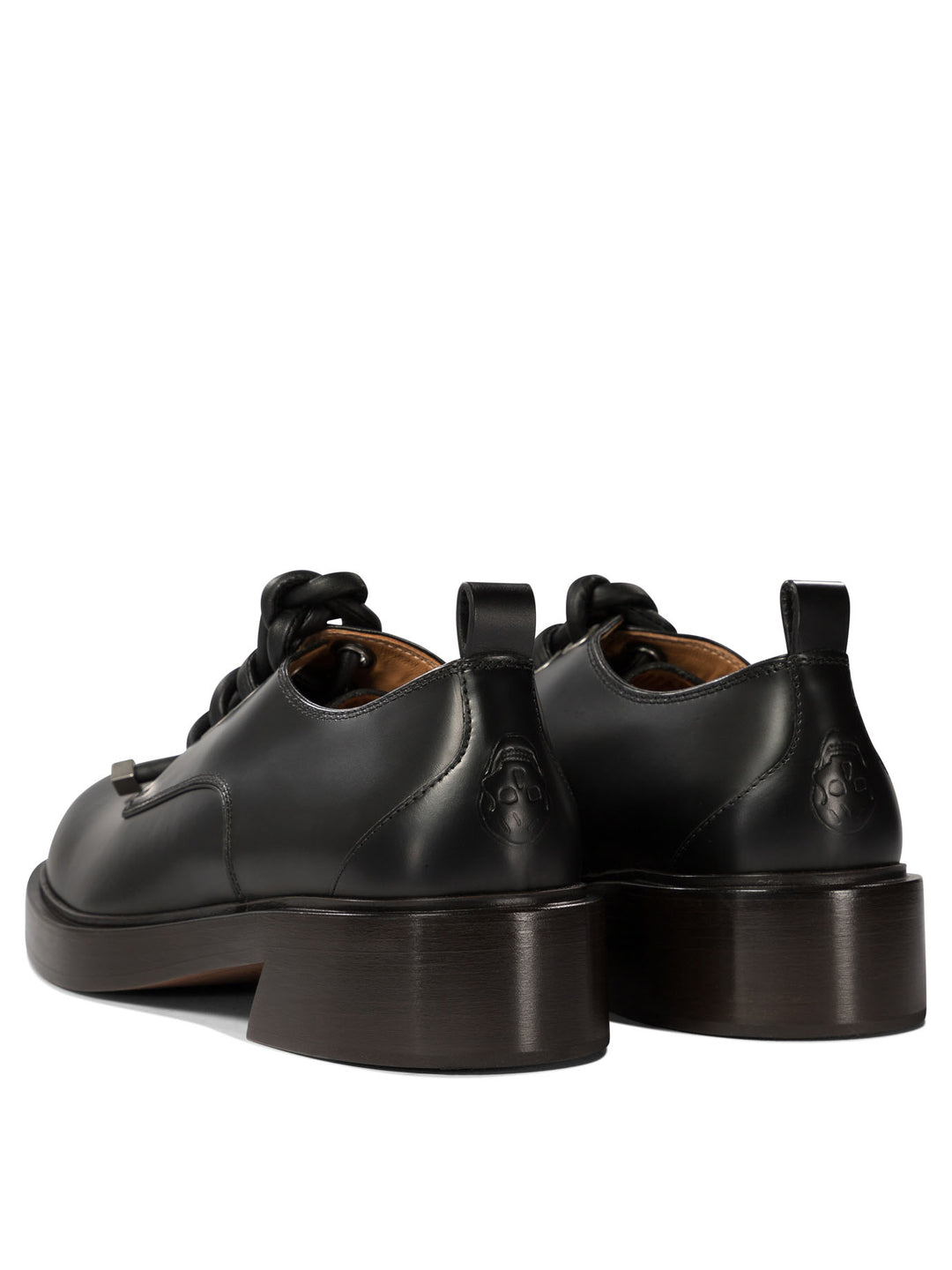 Lace-Up Derby Shoes Lace-Up Shoes Black