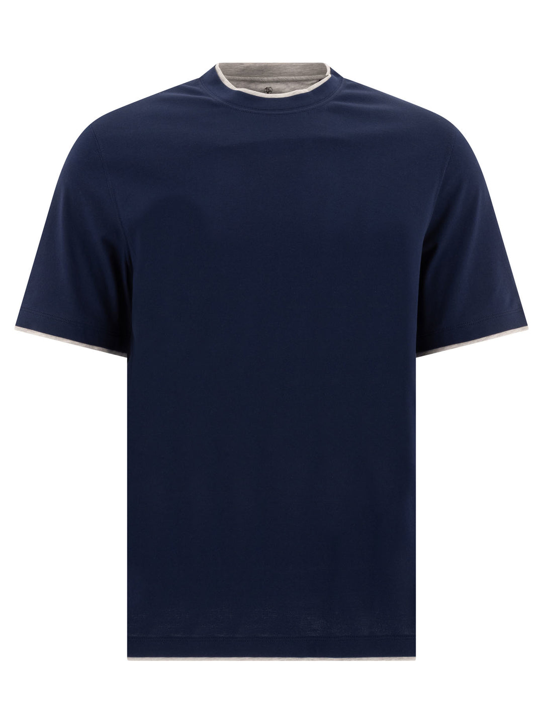 Faux Layering T-Shirts Blue