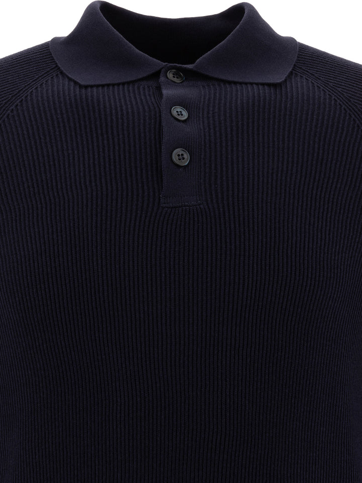 English Rib Polo Shirt Polo Shirts Blue