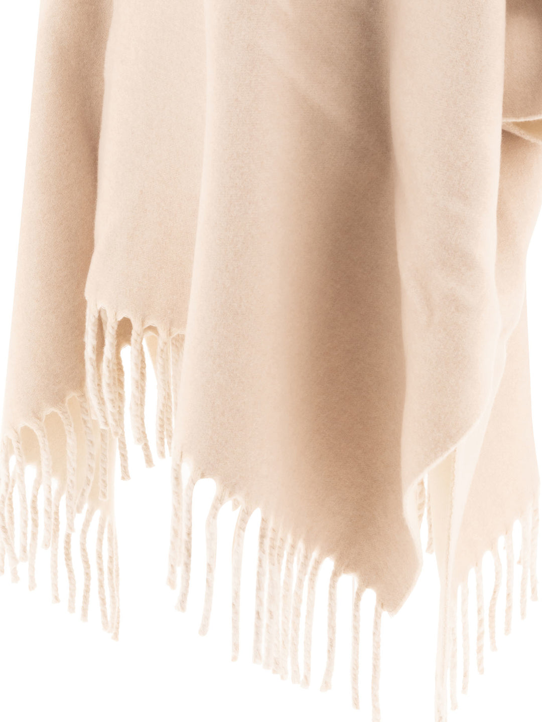 Wool And Cashmere Double Knit Poncho Coats Beige