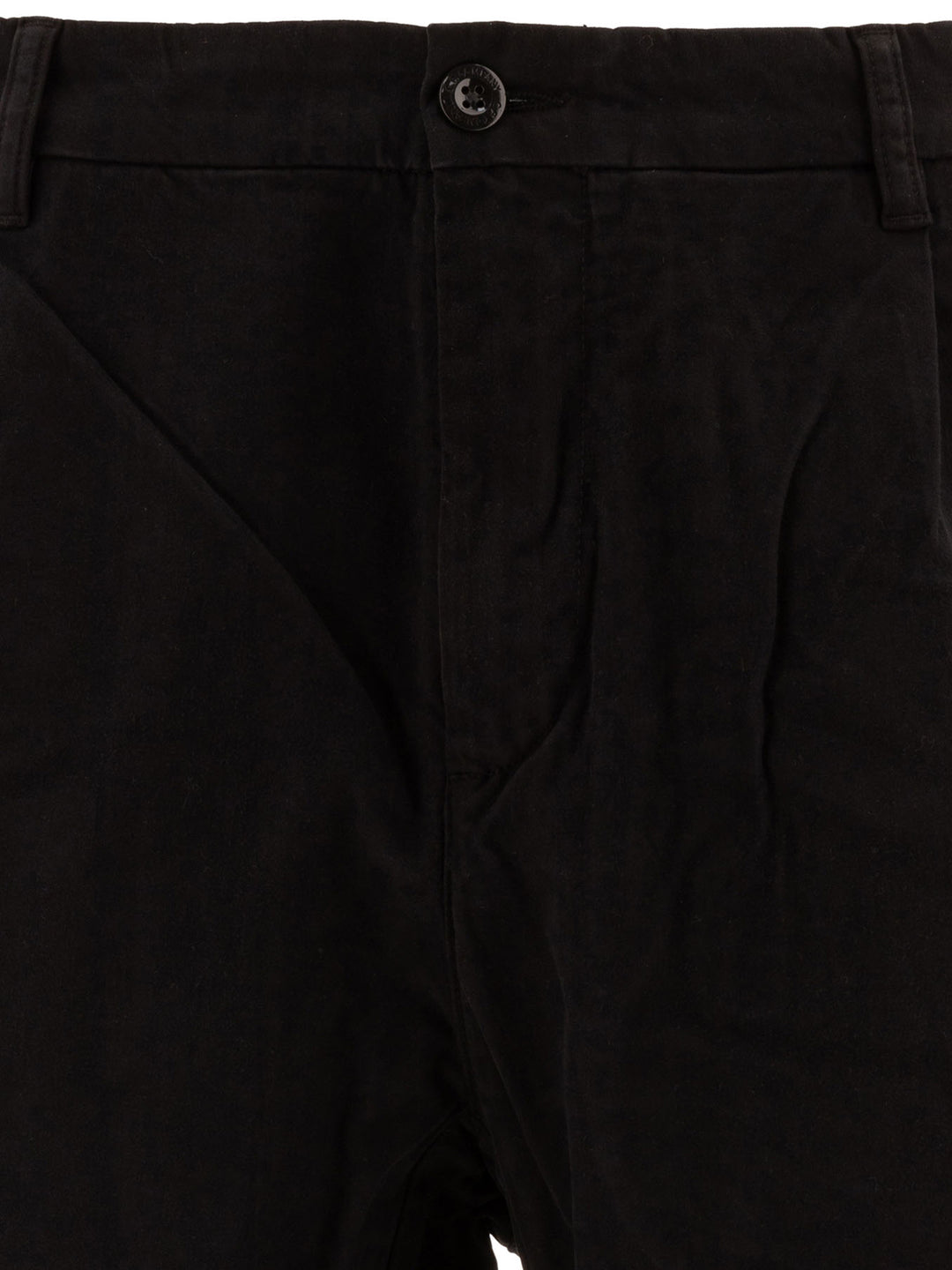 Stretch Sateen Trousers Black