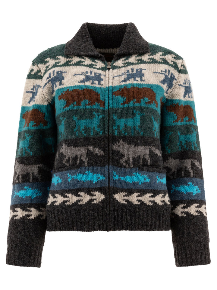 Fair Isle Knitwear Grey