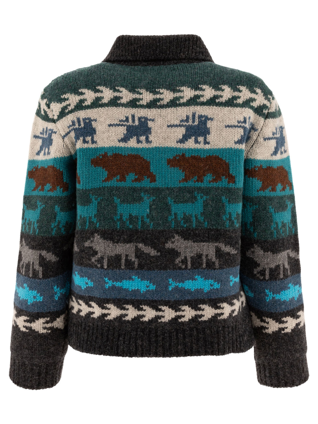 Fair Isle Knitwear Grey