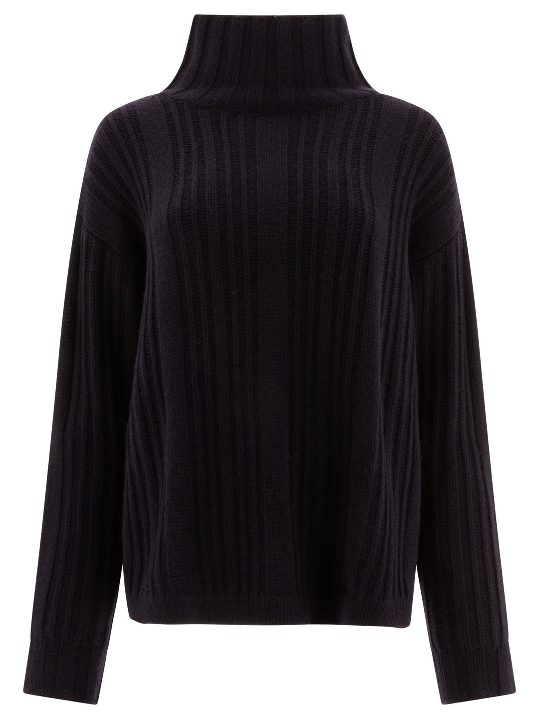 Wool And Cashmere Turtleneck Sweater Knitwear Blue