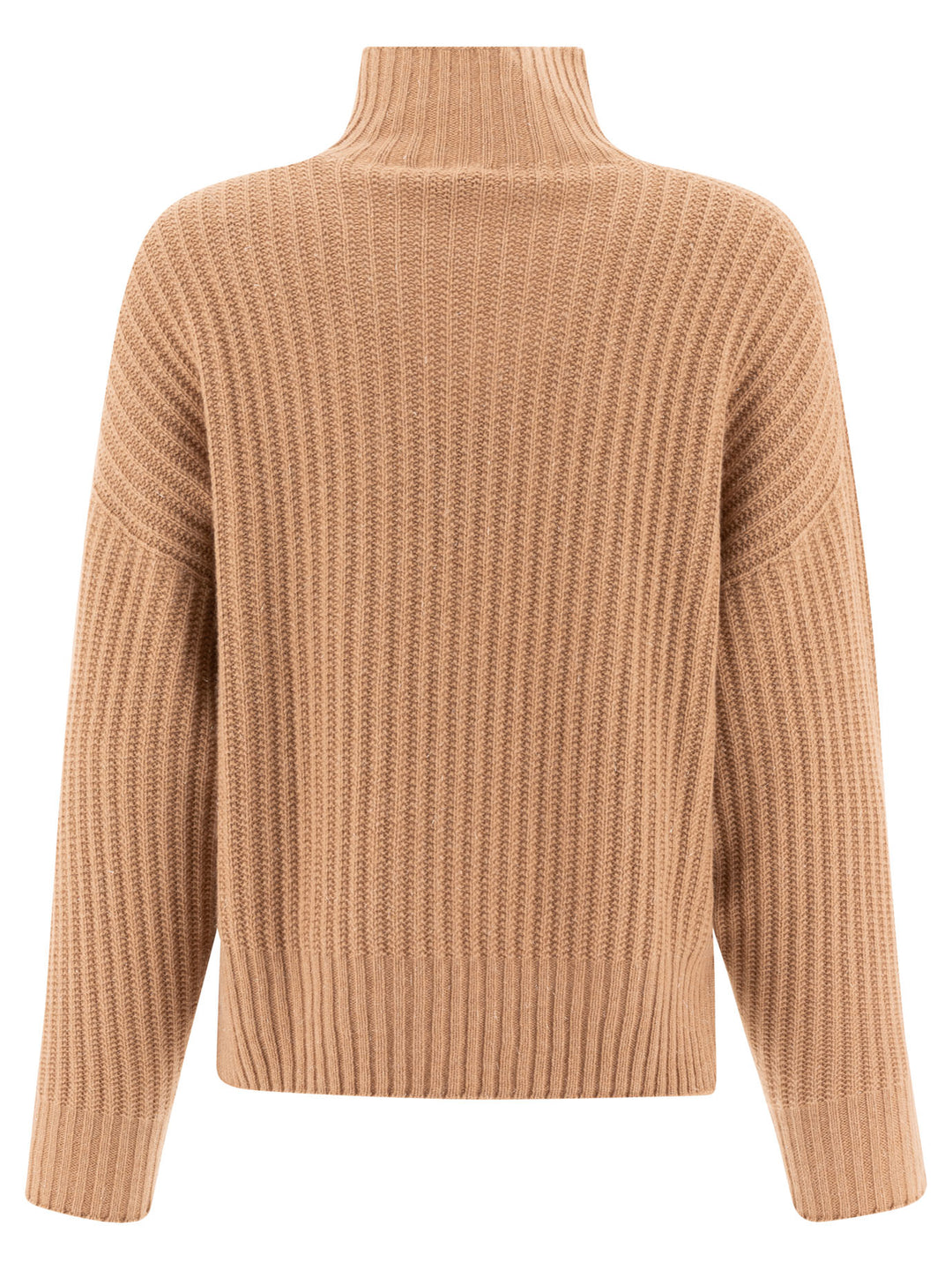 Turtleneck Sweater With Lurex Knitwear Brown