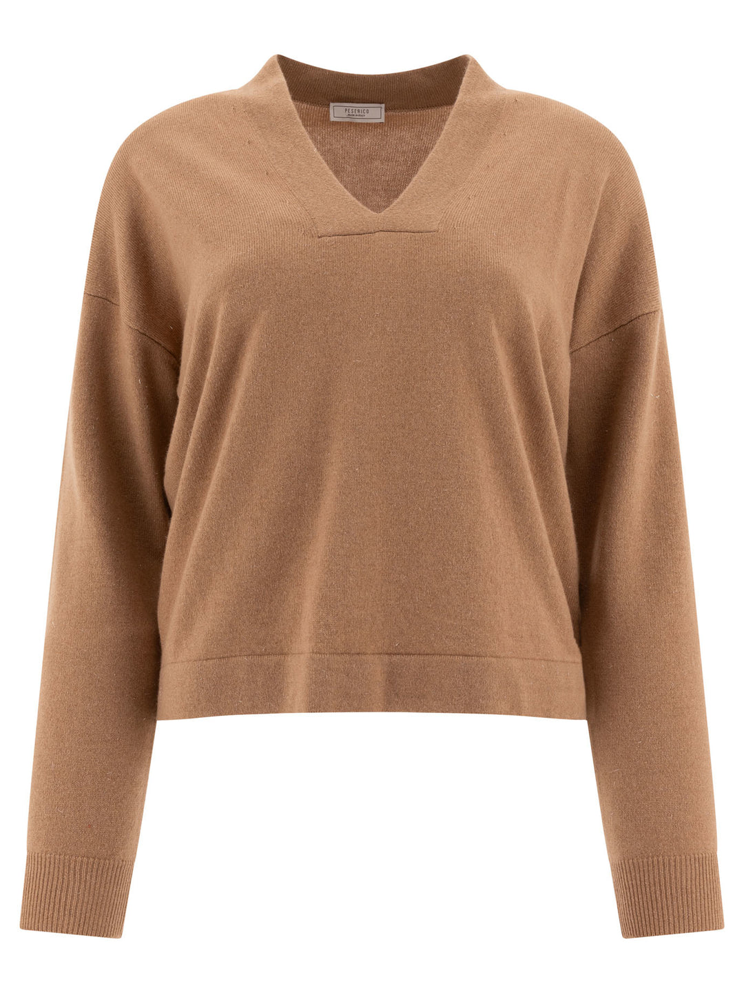 Sweater With Lurex Details Knitwear Beige