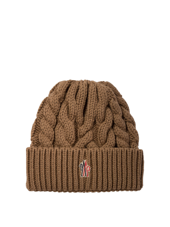 Wool Beanie Hats Brown