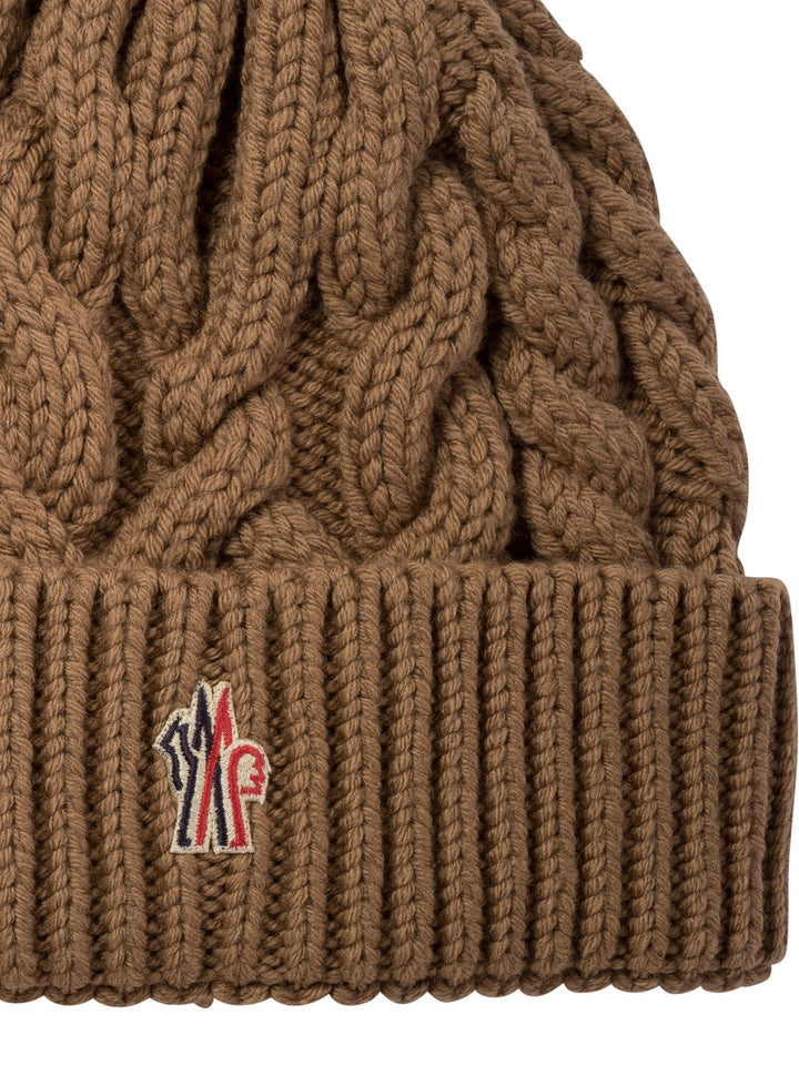 Wool Beanie Hats Brown