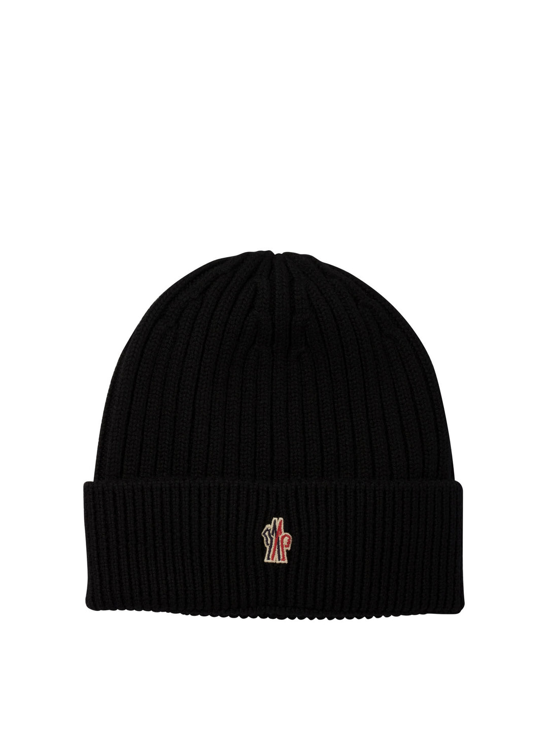 Ribbed Wool Beanie Hats Black