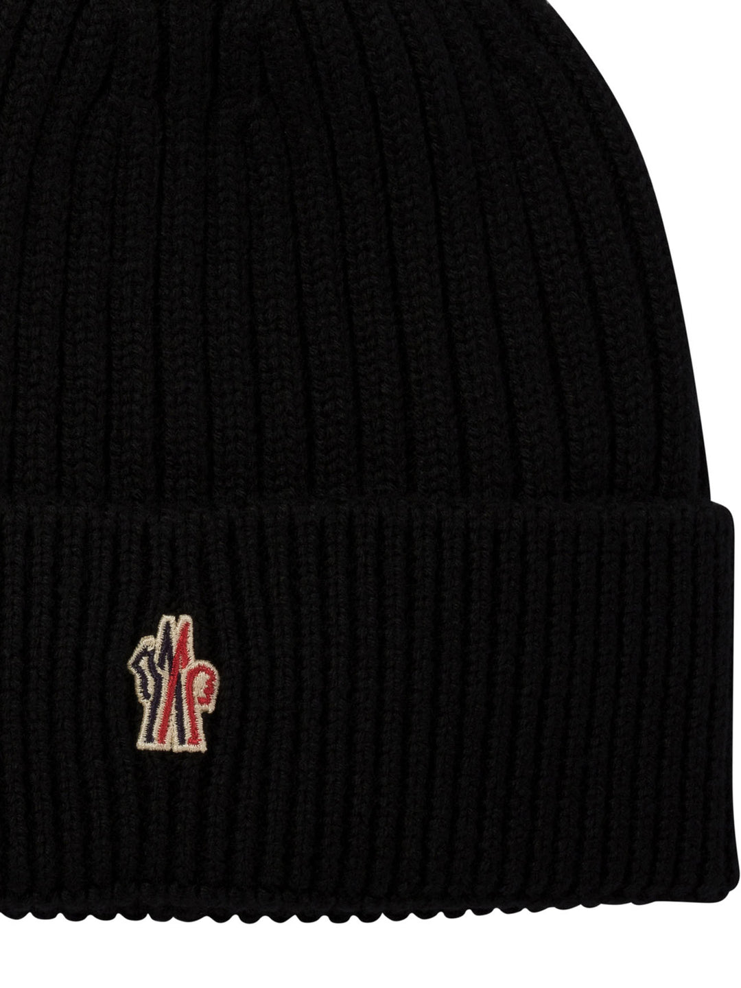 Ribbed Wool Beanie Hats Black