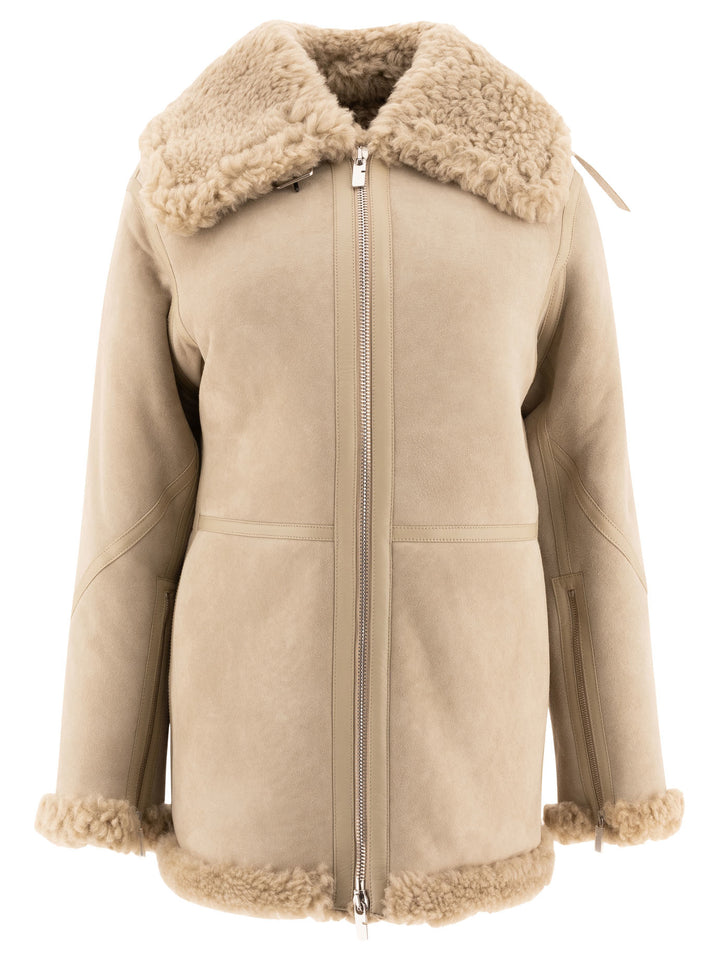 Shearling Jacket Jackets Beige