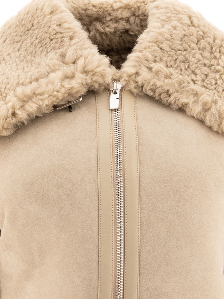 Shearling Jacket Jackets Beige