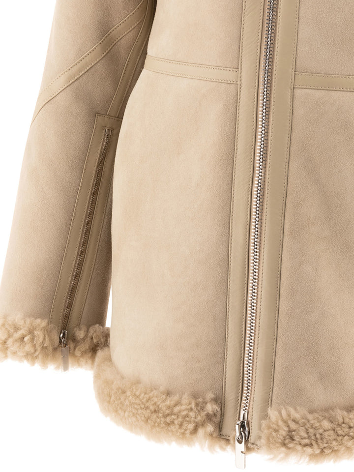 Shearling Jacket Jackets Beige