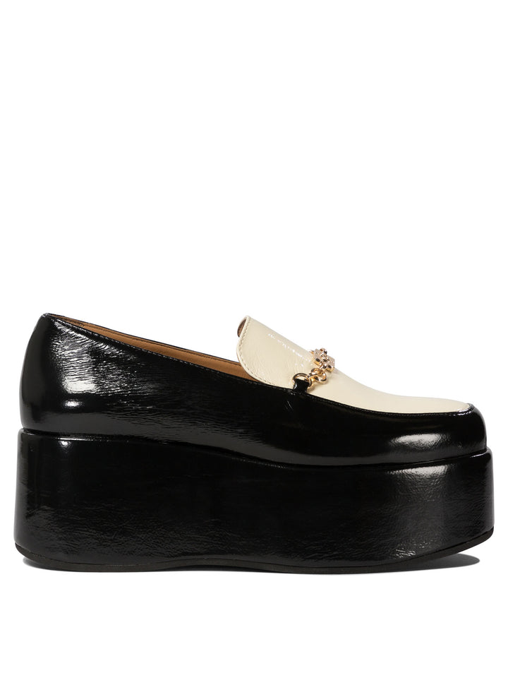 Wedge Loafers Loafers & Slippers Black