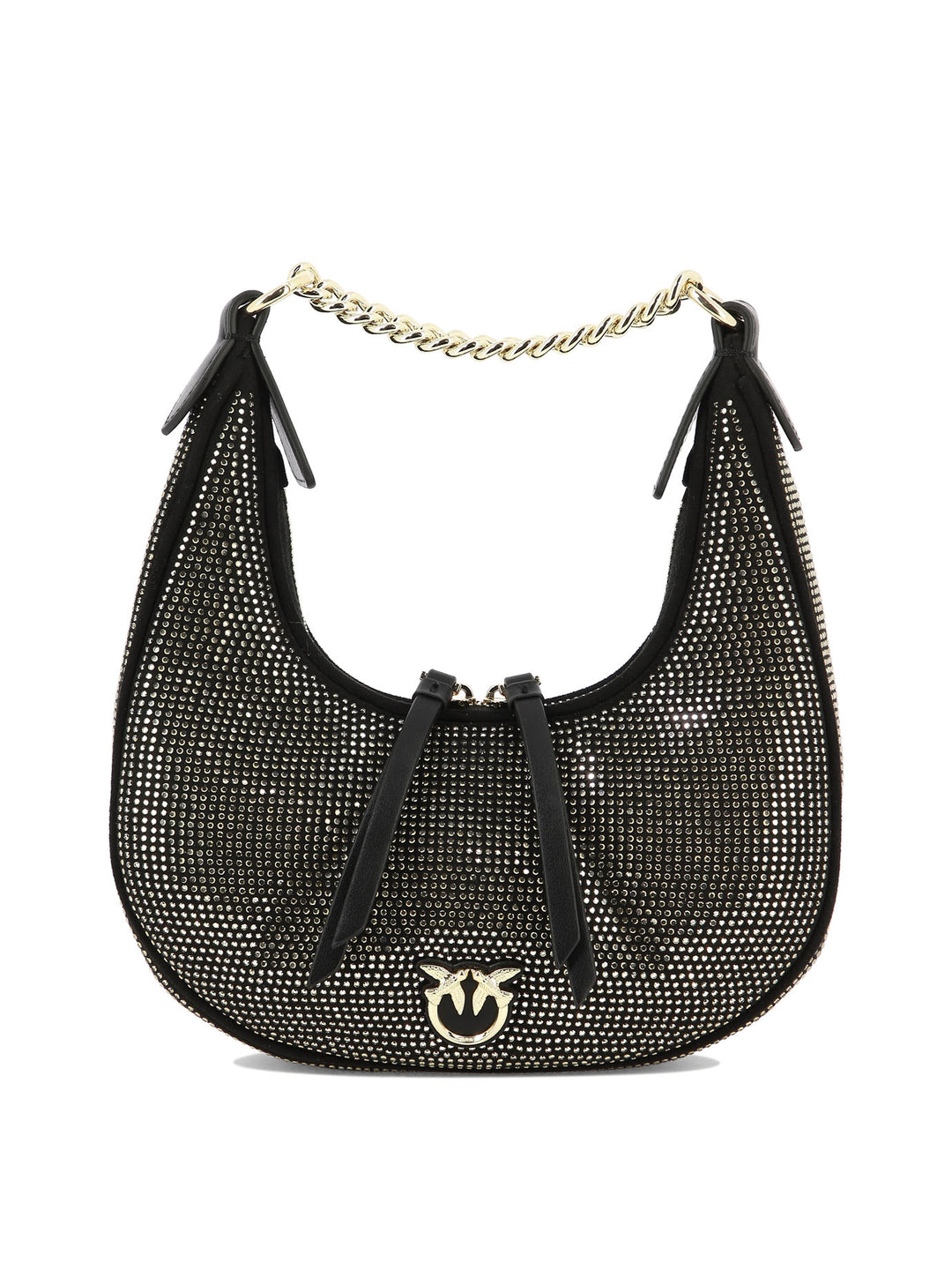 Brioche Hobo Mini Shoulder Bags Black