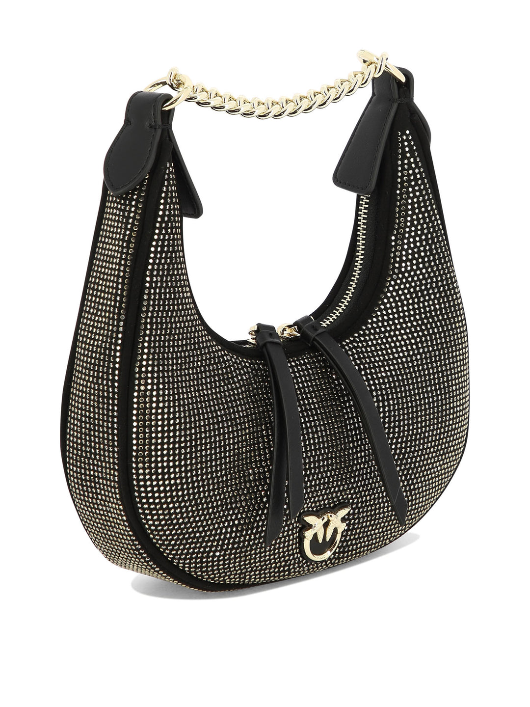 Brioche Hobo Mini Shoulder Bags Black