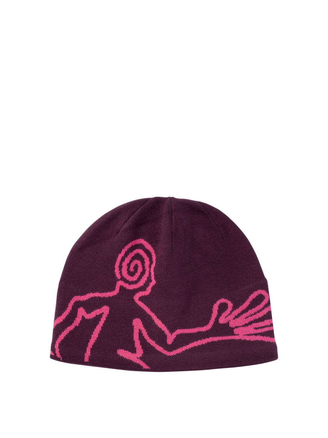 Knit Beanie Hats Purple