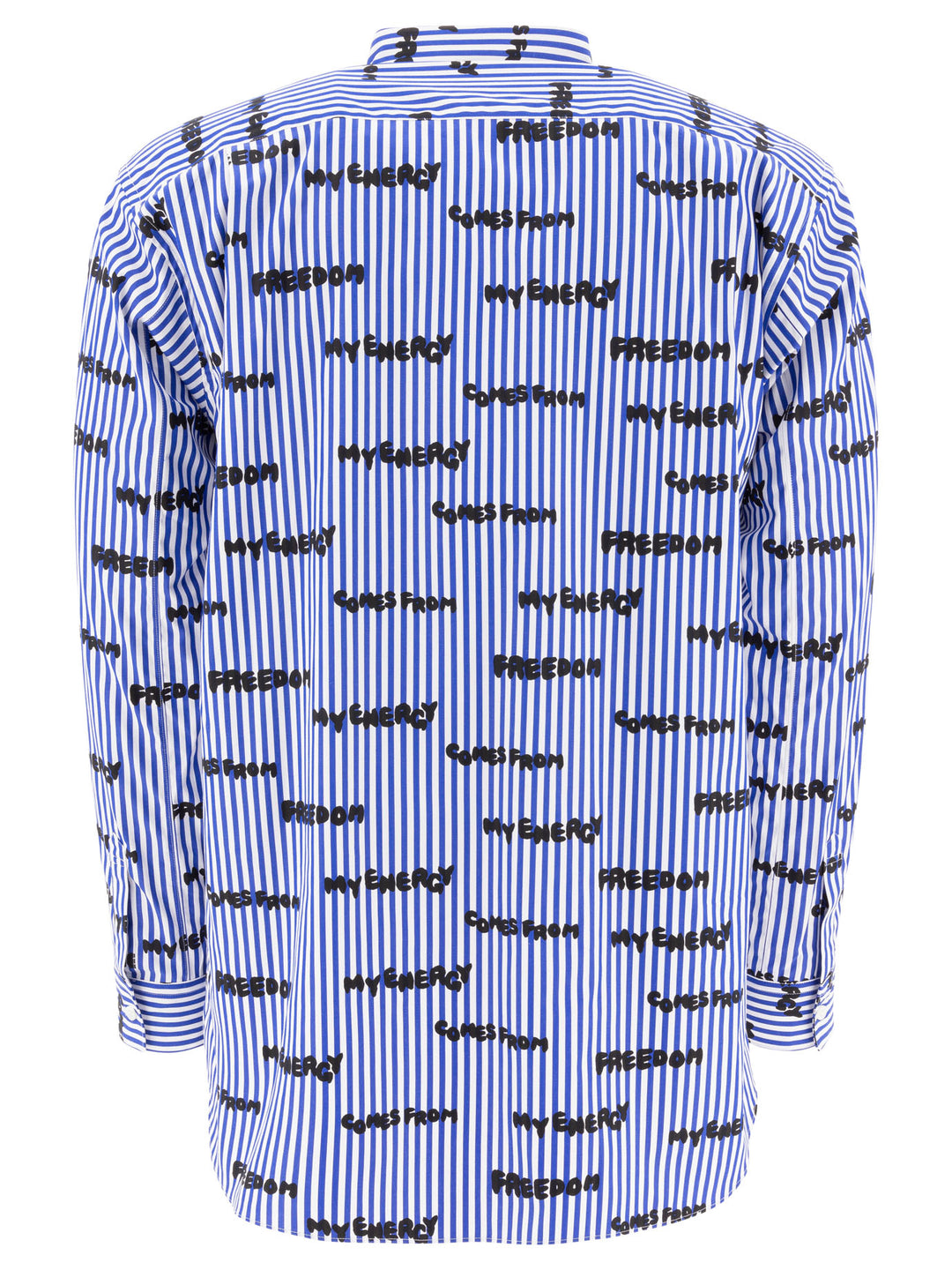 Printed Striped Shirt Shirts Blue