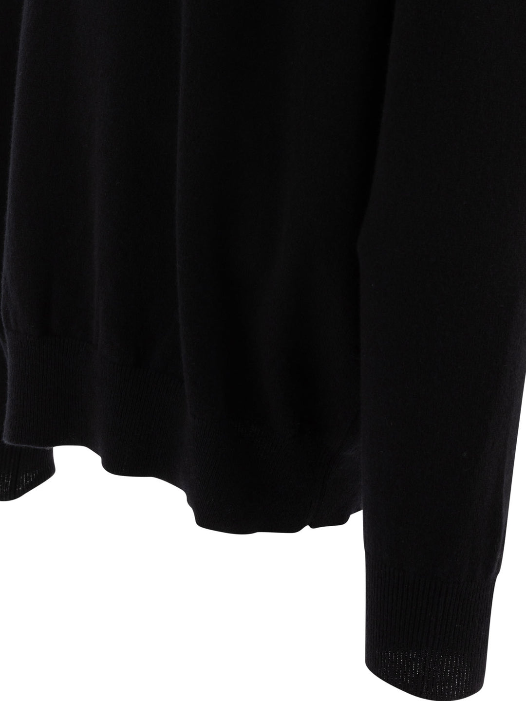 Wool Crewneck Sweater Knitwear Black