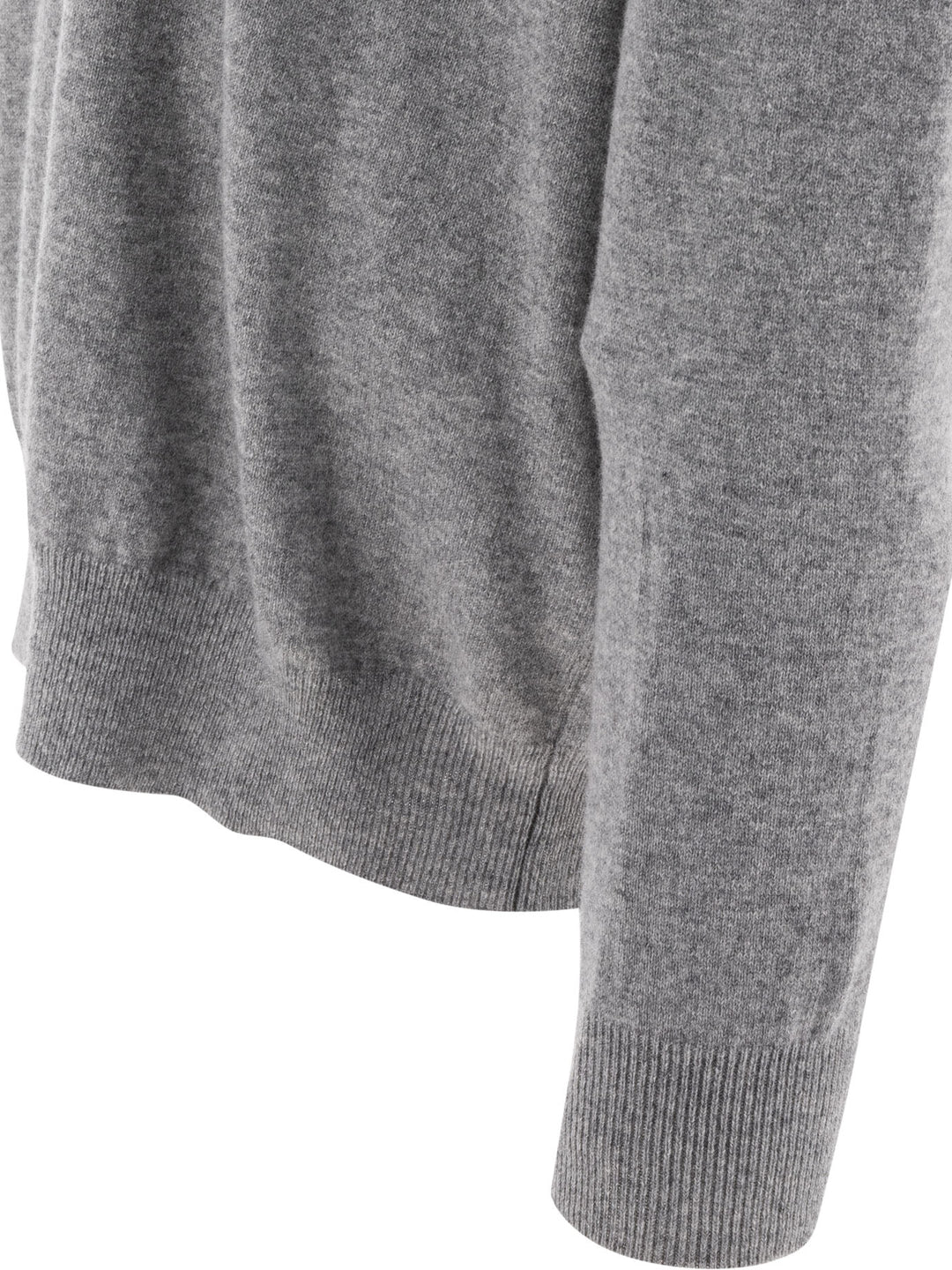 Wool Crewneck Sweater Knitwear Grey