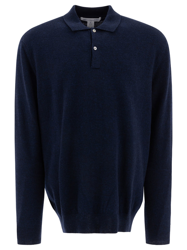 Wool Polo Shirt Polo Shirts Blue