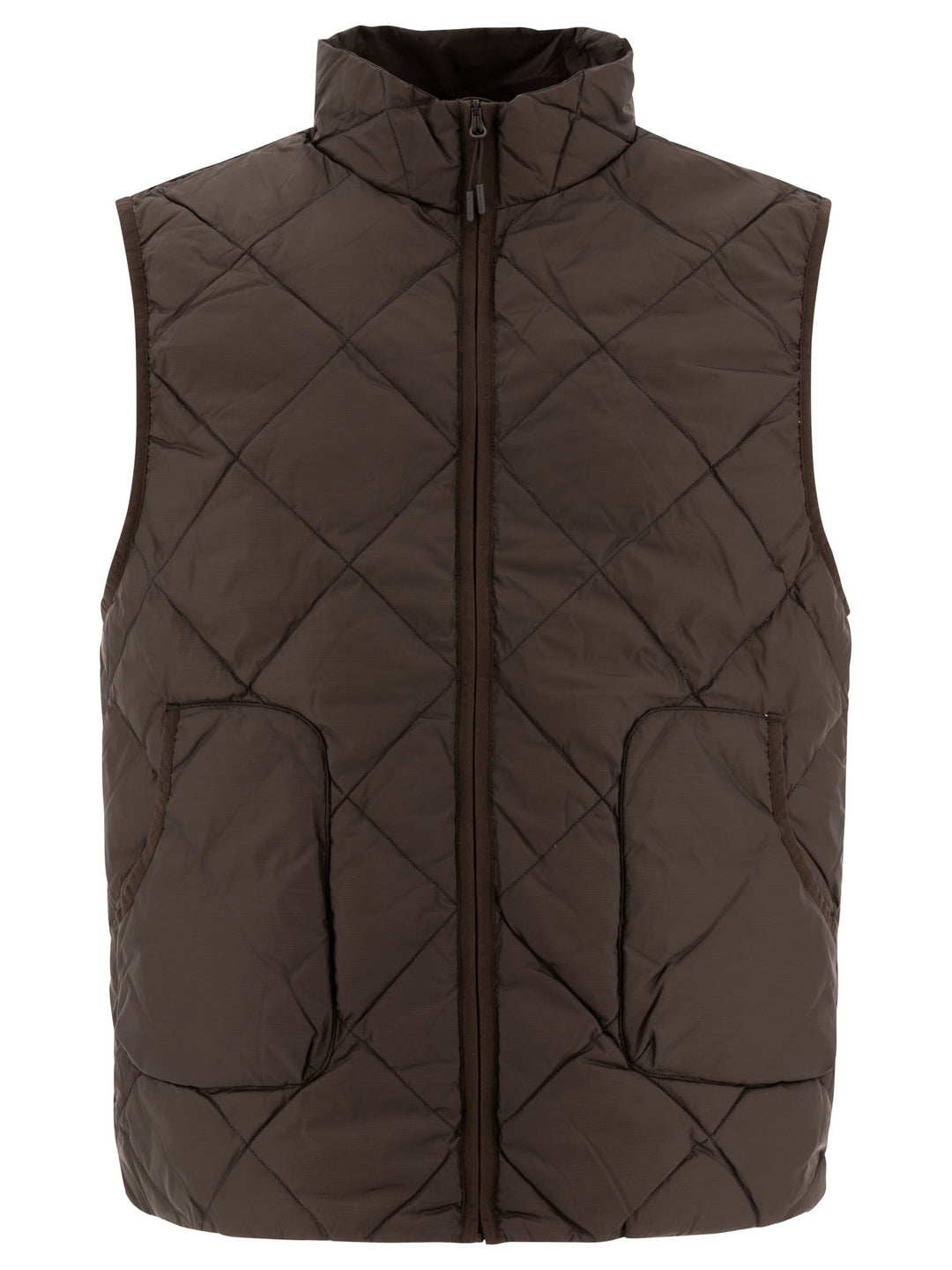 Light Down Vest Jackets Brown